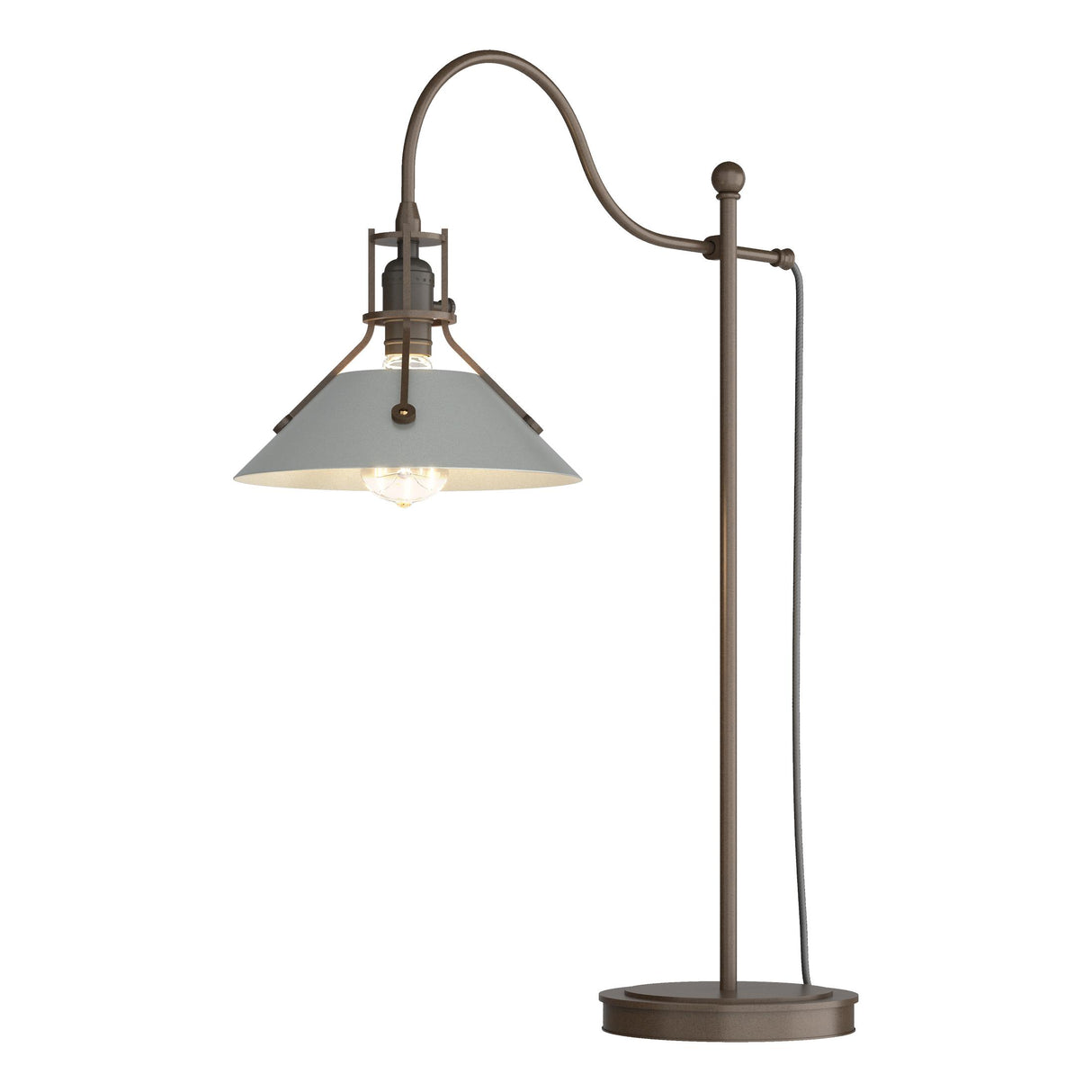 Hubbardton Forge 2017 Bronze Vintage Platinum Henry Table Lamp