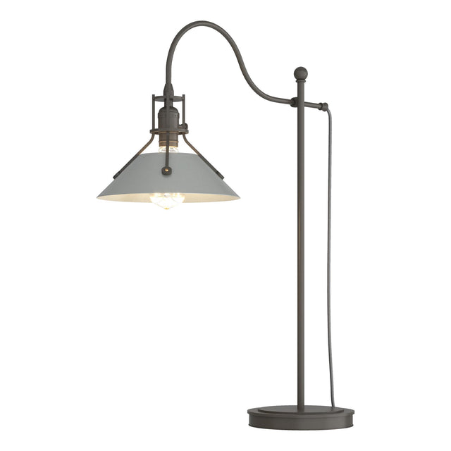 Hubbardton Forge 2017 Dark Smoke Vintage Platinum Henry Table Lamp