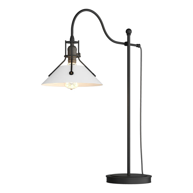Hubbardton Forge 2017 Black White Henry Table Lamp