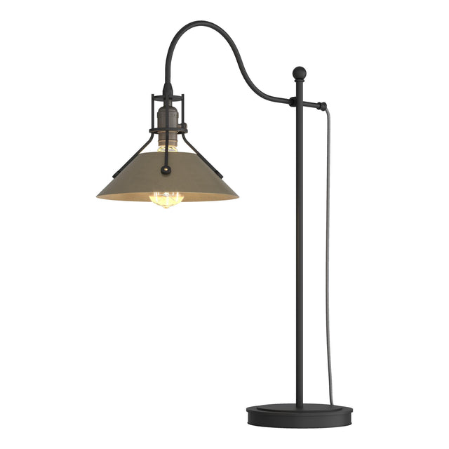 Hubbardton Forge 2017 Black Soft Gold Henry Table Lamp