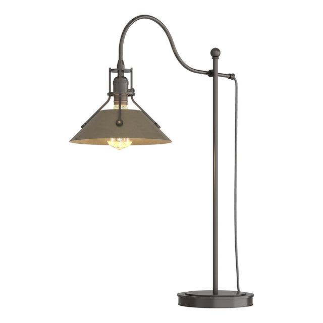 Hubbardton Forge 2017 Oil Rubbed Bronze Soft Gold Henry Table Lamp
