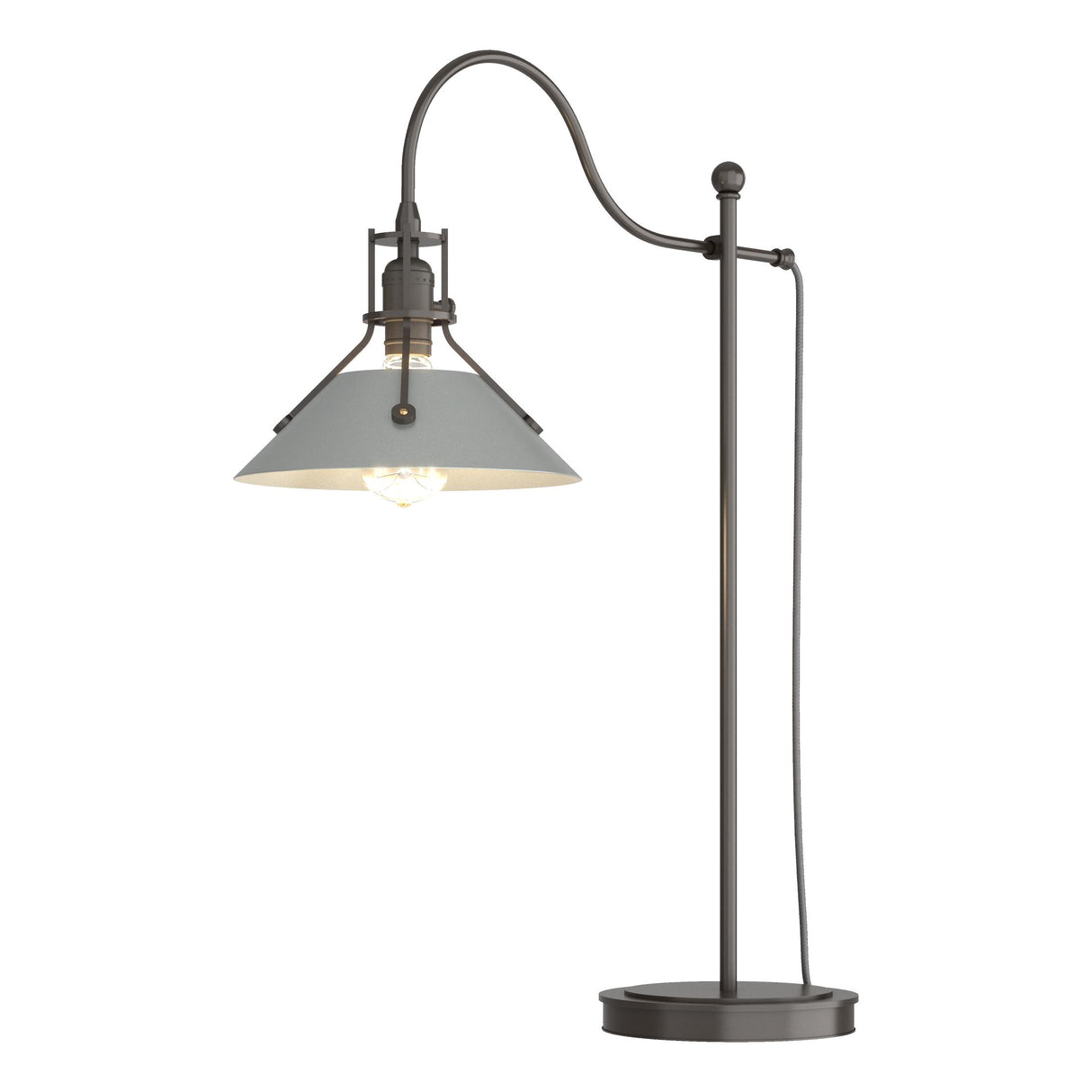 Hubbardton Forge 2017 Oil Rubbed Bronze Vintage Platinum Henry Table Lamp