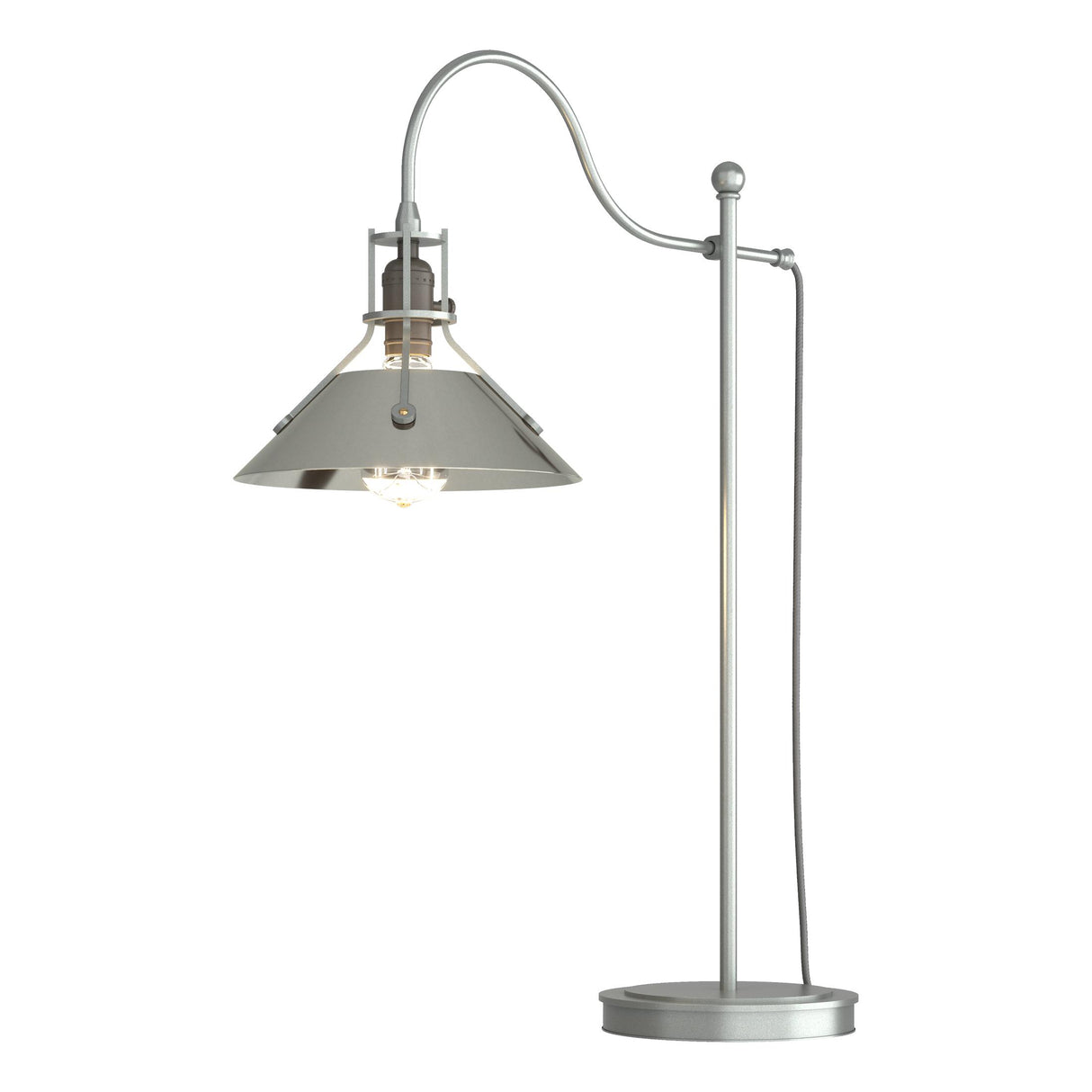 Hubbardton Forge 2017 Vintage Platinum Sterling Henry Table Lamp