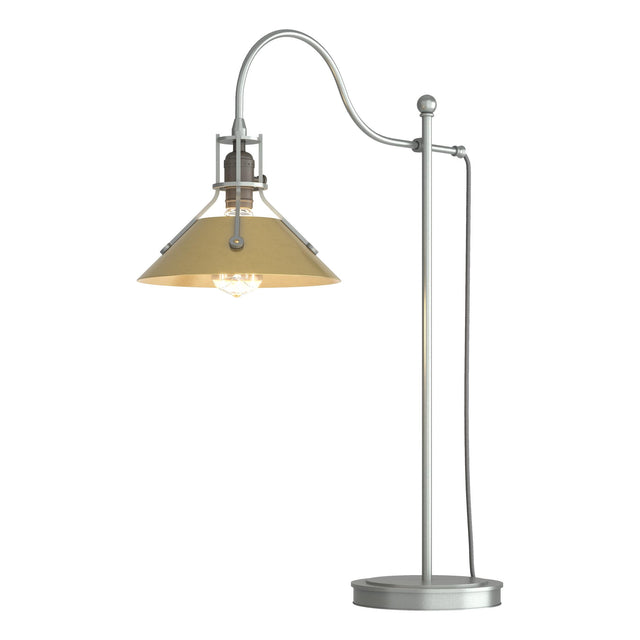 Hubbardton Forge 2017 Vintage Platinum Modern Brass Henry Table Lamp