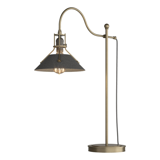 Hubbardton Forge 2017 Soft Gold Natural Iron Henry Table Lamp