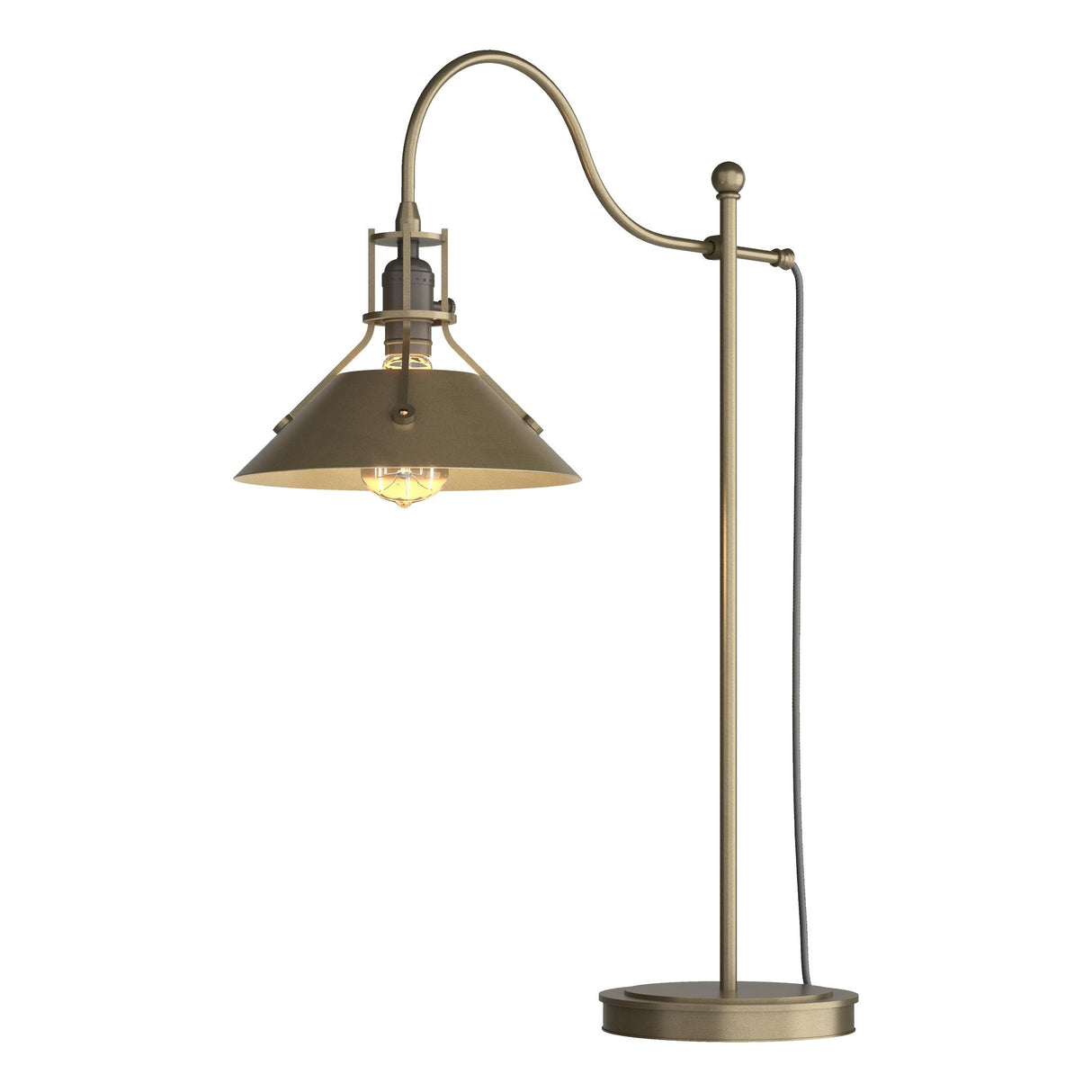 Hubbardton Forge 2017 Soft Gold Soft Gold Henry Table Lamp