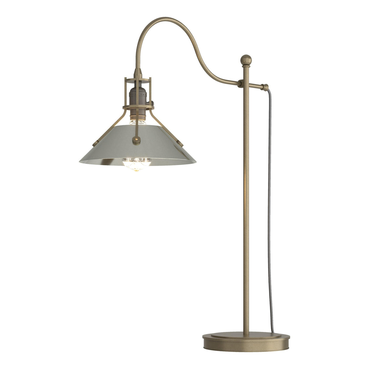 Hubbardton Forge 2017 Soft Gold Sterling Henry Table Lamp