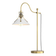 Hubbardton Forge 2017 Modern Brass White Henry Table Lamp