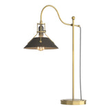 Hubbardton Forge 2017 Modern Brass Dark Smoke Henry Table Lamp