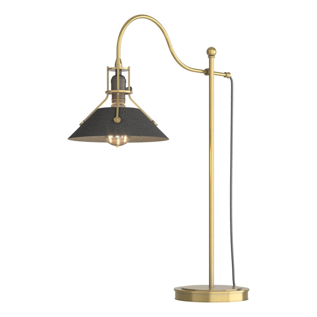 Hubbardton Forge 2017 Modern Brass Natural Iron Henry Table Lamp