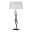 Hubbardton Forge 2012 Bronze Natural Anna Shade (SF) Facet Table Lamp