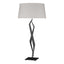 Hubbardton Forge 2012 Black Flax Shade (SE) Facet Table Lamp