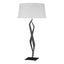 Hubbardton Forge 2012 Black Natural Anna Shade (SF) Facet Table Lamp