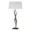 Hubbardton Forge 2012 Oil Rubbed Bronze Natural Anna Shade (SF) Facet Table Lamp