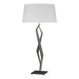 Hubbardton Forge 2012 Natural Iron Natural Anna Shade (SF) Facet Table Lamp