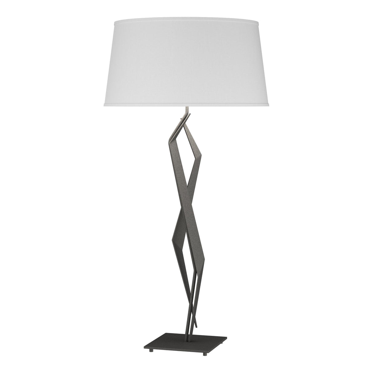 Hubbardton Forge 2012 Natural Iron Natural Anna Shade (SF) Facet Table Lamp