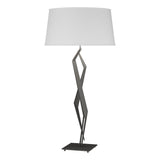 Hubbardton Forge 2012 Natural Iron Natural Anna Shade (SF) Facet Table Lamp