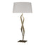 Hubbardton Forge 2012 Soft Gold Flax Shade (SE) Facet Table Lamp