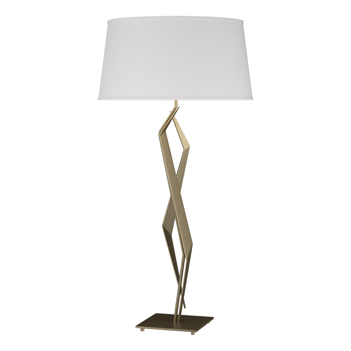 Hubbardton Forge 2012 Soft Gold Natural Anna Shade (SF) Facet Table Lamp