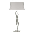 Hubbardton Forge 2012 Sterling Flax Shade (SE) Facet Table Lamp