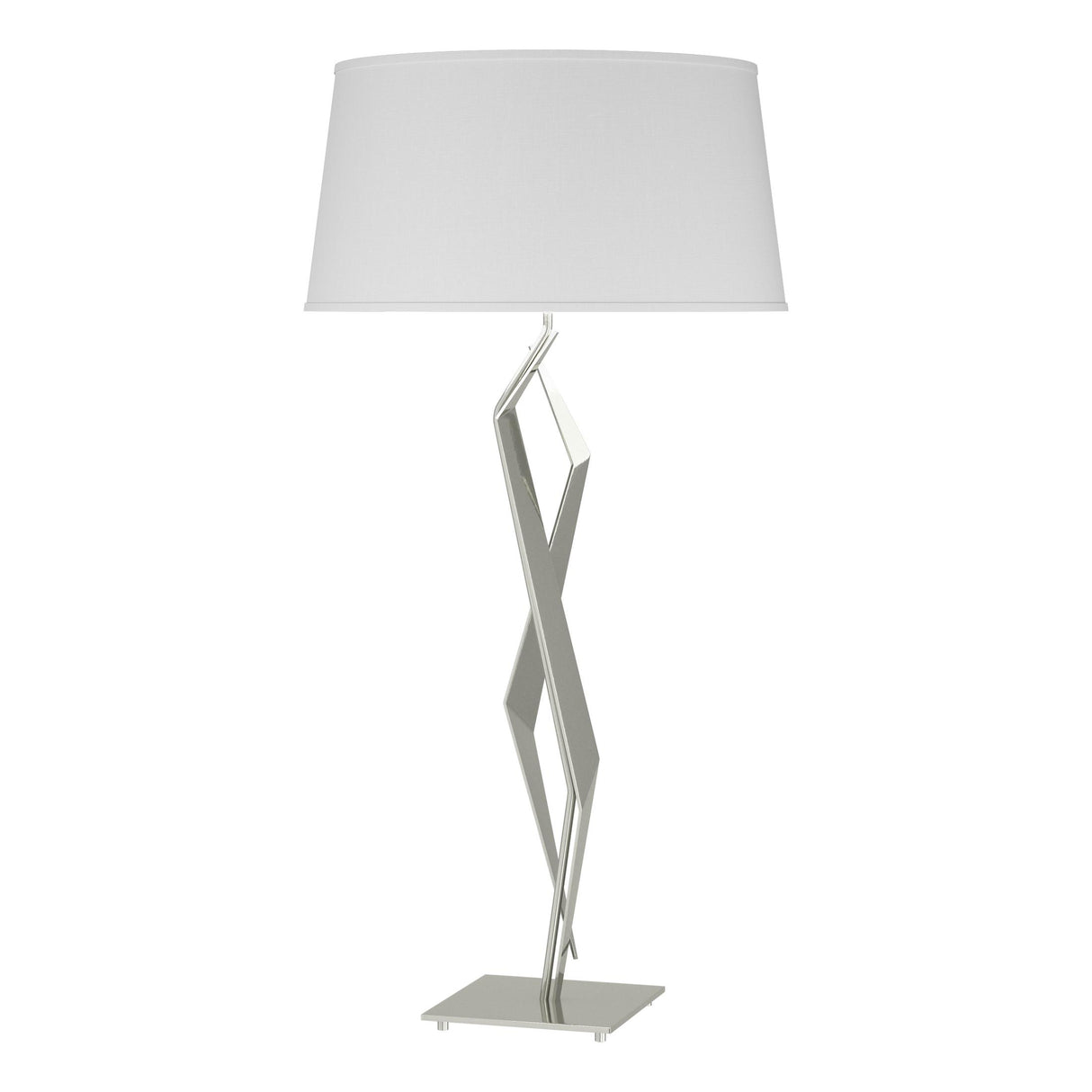 Hubbardton Forge 2012 Sterling Natural Anna Shade (SF) Facet Table Lamp