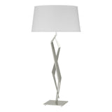 Hubbardton Forge 2012 Sterling Natural Anna Shade (SF) Facet Table Lamp