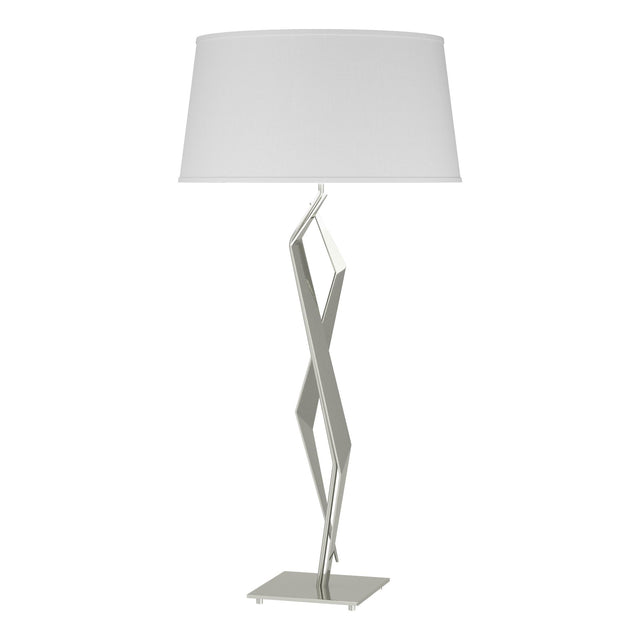 Hubbardton Forge 2012 Sterling Natural Anna Shade (SF) Facet Table Lamp