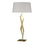 Hubbardton Forge 2012 Modern Brass Flax Shade (SE) Facet Table Lamp