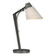 Hubbardton Forge 2014 Natural Iron Flax Shade (SE) Reach Table Lamp