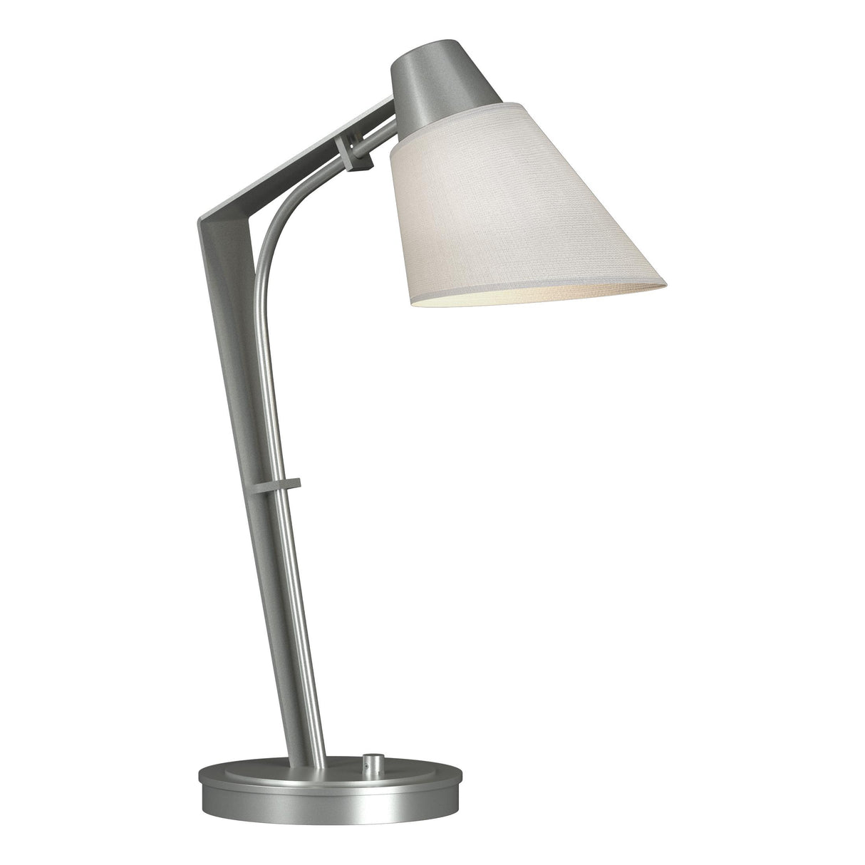 Hubbardton Forge 2014 Vintage Platinum Natural Anna Shade (SF) Reach Table Lamp
