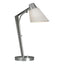 Hubbardton Forge 2014 Vintage Platinum Natural Anna Shade (SF) Reach Table Lamp