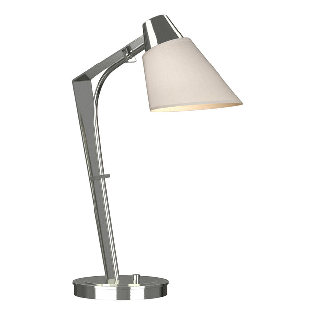 Hubbardton Forge 2014 Sterling Flax Shade (SE) Reach Table Lamp