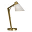 Hubbardton Forge 2014 Modern Brass Natural Anna Shade (SF) Reach Table Lamp