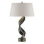Hubbardton Forge 2014 Dark Smoke Flax Shade (SE) Folio Table Lamp