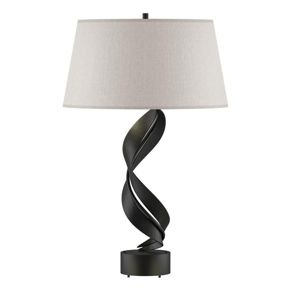 Hubbardton Forge 2014 Black Flax Shade (SE) Folio Table Lamp