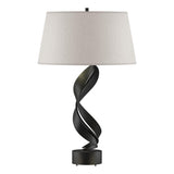 Hubbardton Forge 2014 Black Flax Shade (SE) Folio Table Lamp
