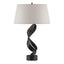 Hubbardton Forge 2014 Black Flax Shade (SE) Folio Table Lamp