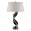 Hubbardton Forge 2014 Oil Rubbed Bronze Flax Shade (SE) Folio Table Lamp