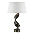 Hubbardton Forge 2014 Oil Rubbed Bronze Natural Anna Shade (SF) Folio Table Lamp