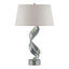 Hubbardton Forge 2014 Vintage Platinum Flax Shade (SE) Folio Table Lamp