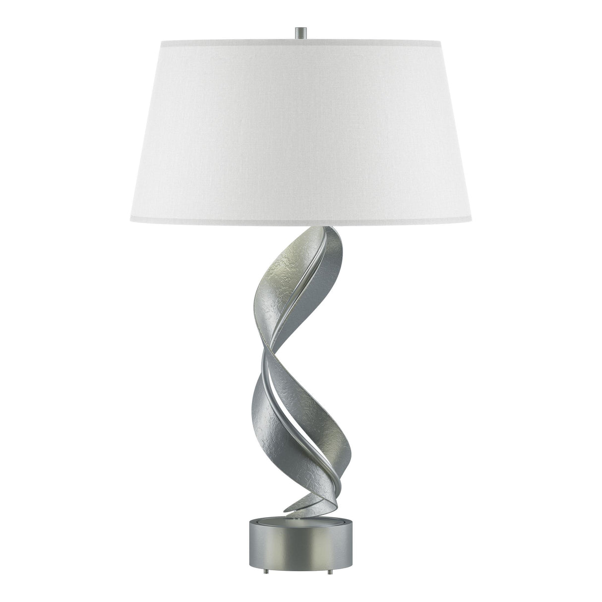 Hubbardton Forge 2014 Vintage Platinum Natural Anna Shade (SF) Folio Table Lamp
