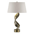 Hubbardton Forge 2014 Soft Gold Flax Shade (SE) Folio Table Lamp