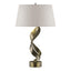 Hubbardton Forge 2014 Soft Gold Flax Shade (SE) Folio Table Lamp