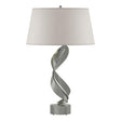 Hubbardton Forge 2014 Sterling Flax Shade (SE) Folio Table Lamp