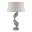 Hubbardton Forge 2014 Sterling Flax Shade (SE) Folio Table Lamp