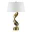 Hubbardton Forge 2014 Modern Brass Natural Anna Shade (SF) Folio Table Lamp