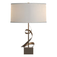Hubbardton Forge 2011 Bronze Natural Anna Shade (SF) Gallery Spiral Table Lamp