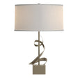 Hubbardton Forge 2011 Soft Gold Natural Anna Shade (SF) Gallery Spiral Table Lamp