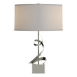 Hubbardton Forge 2011 Sterling Flax Shade (SE) Gallery Spiral Table Lamp