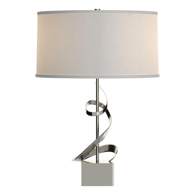 Hubbardton Forge 2011 Sterling Natural Anna Shade (SF) Gallery Spiral Table Lamp